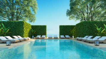 Luxury Beach Sea View Pool Villa - 3D rendering