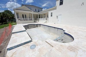 A Swimming Pool under construction in Florida